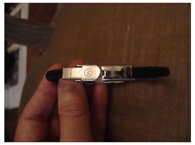 Pulseira Dsquared2 em couro trançado e aço inoxidável - vista 4