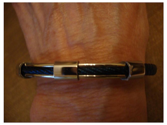 Pulseira Dsquared2 em couro trançado e aço inoxidável - vista 6
