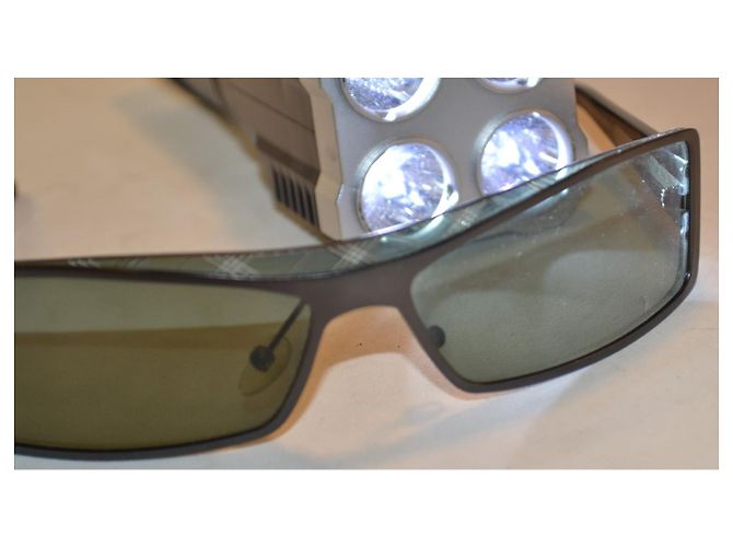 Burberry Rectangular Check Sunglasses - view 9