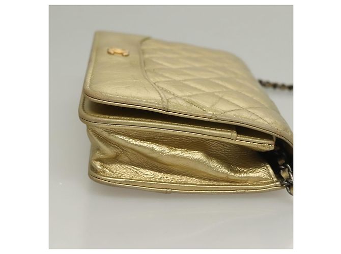 Chanel Gabrielle Wallet on Chain in pelle di vitello matelassé invecchiata - vista 3