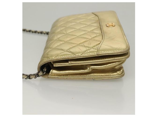 Chanel Gabrielle Wallet on Chain in pelle di vitello matelassé invecchiata - vista 4