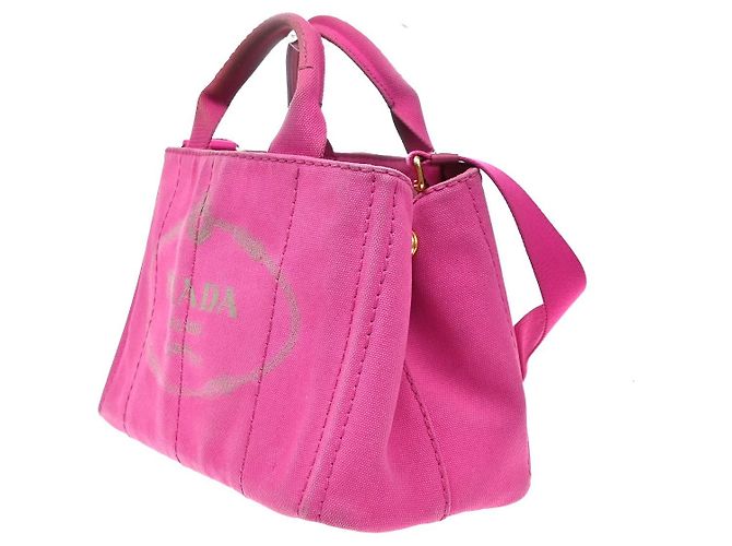 Prada Canapa Open Tote Canvas - vista 3