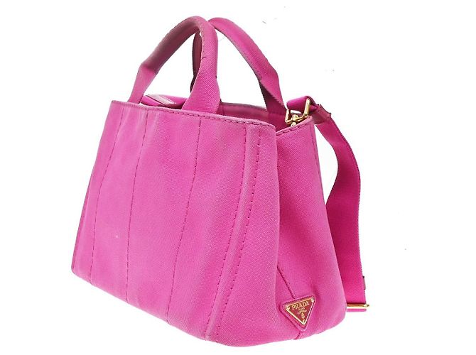 Prada Canapa Open Tote Canvas - vista 4