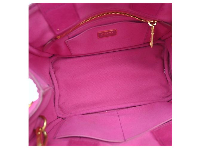 Prada Canapa Open Tote Canvas - vista 5
