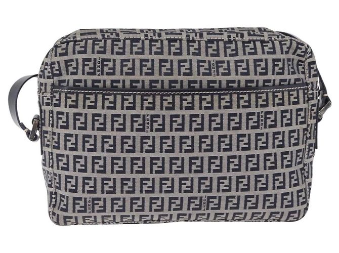 Fendi Shoulder Zucchino Canvas Medium - vista 2