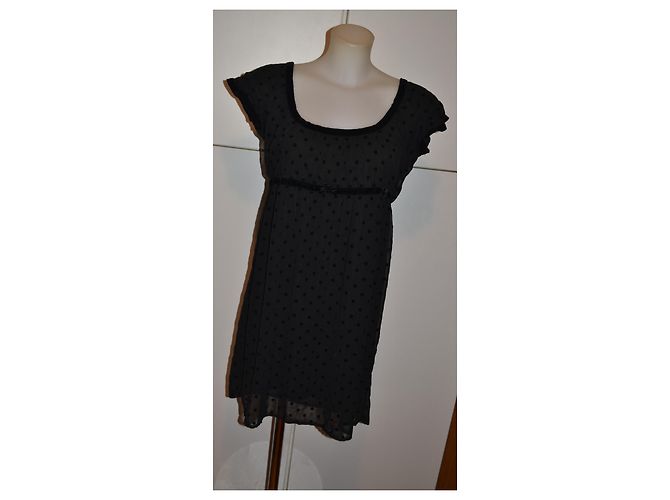 Twin Set Twin-Set Simona Barbieri Kurzes Kleid mit Punkten Schwarz - Ansicht 2