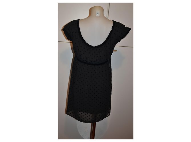 Twin Set Twin-Set Simona Barbieri Kurzes Kleid mit Punkten Schwarz - Ansicht 4