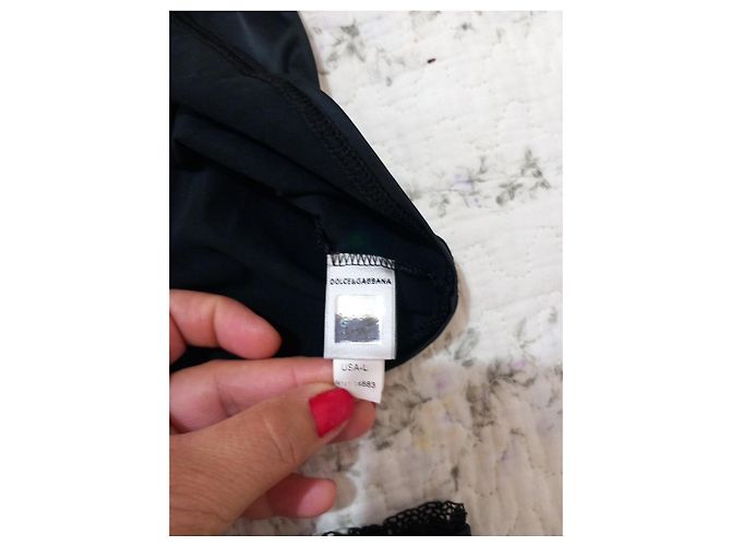 Conjunto de Lencería Dolce & Gabbana de Seda Negro - vista 5