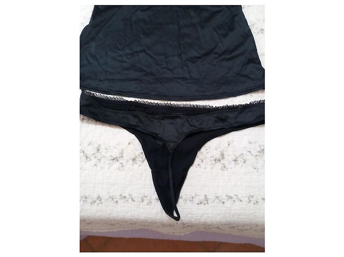 Conjunto de Lencería Dolce & Gabbana de Seda Negro - vista 7