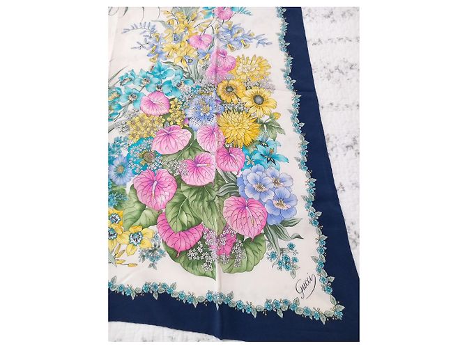 Gucci Seidentuch mit floralem Print - Ansicht 2