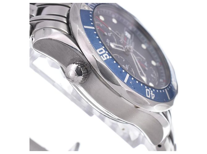 Omega Seamaster Diver 300M Chronometer Chronograph Automatic Stainless Steel 42 - vista 4