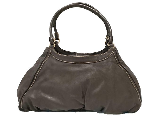 Gucci D Ring Hobo Leather Large - vue 2