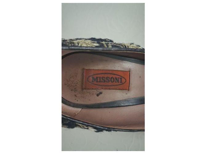 Missoni Décolleté Platform Peep-Toe in Tessuto - vista 2
