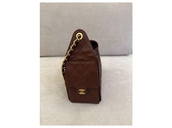 Borsa Chanel 25 Bordeaux pelle caviar - vista 6