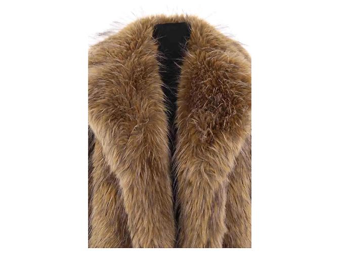 Cappotto in pelliccia Ganni camel - vista 2