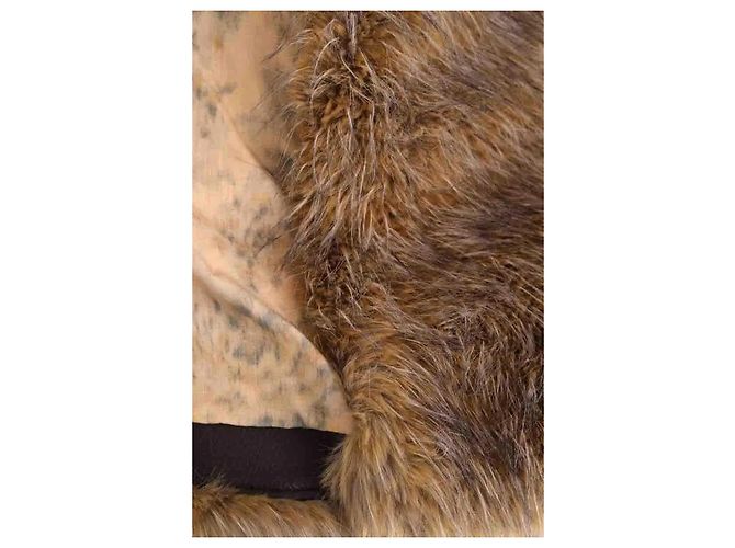 Cappotto in pelliccia Ganni camel - vista 5