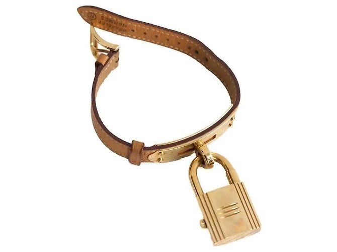 Hermès Kelly Uhr vergoldet camel - Ansicht 5