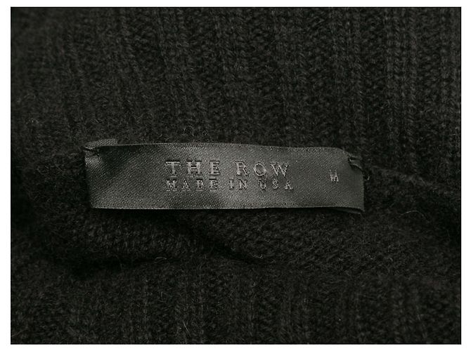 The Row Kaschmir-Rollkragenkleid Schwarz Größe US M - Ansicht 4