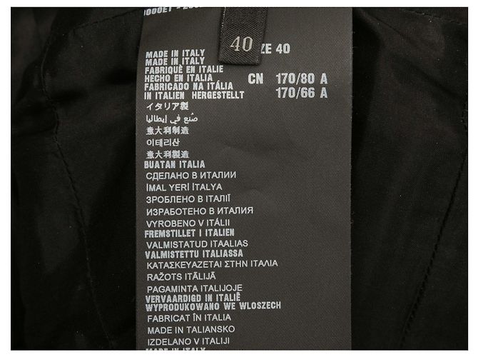 Graues Prada tailliertes ärmelloses Kleid aus Schurwolle Größe IT 40 - Ansicht 5
