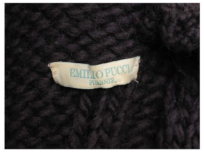 Emilio Pucci Grobstrickpullover Farbe Aubergine Größe US S - Ansicht 4