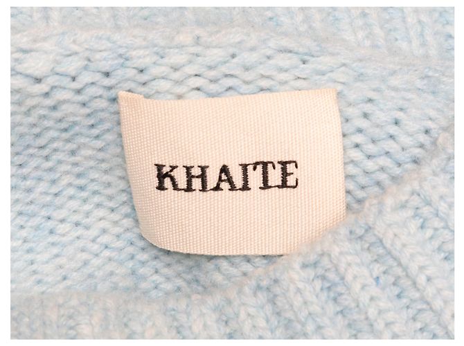 Pull en cachemire Khaite bleu clair taille US S - vue 5