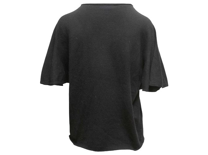 The Row Kurzarm-Kaschmirpullover Schwarz Größe US S - Ansicht 3