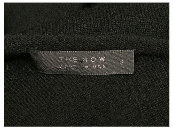 The Row Kurzarm-Kaschmirpullover Schwarz Größe US S - Ansicht 4