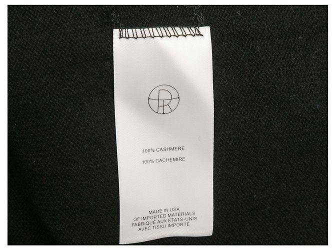 The Row Kurzarm-Kaschmirpullover Schwarz Größe US S - Ansicht 5