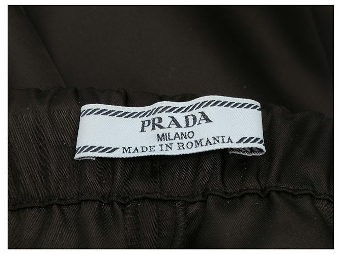 Black Prada Nylon Drawstring Joggers Size IT 38 - view 4
