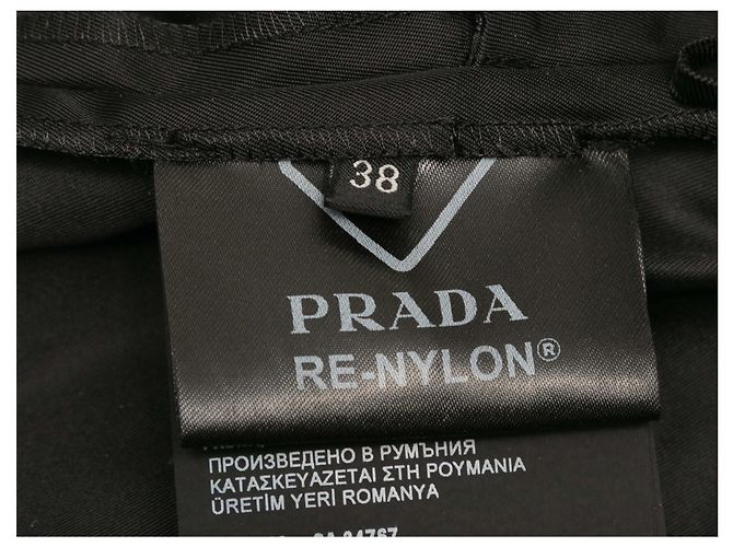 Black Prada Nylon Drawstring Joggers Size IT 38 - view 5