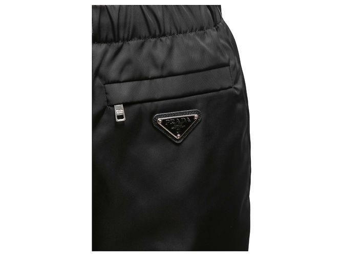 Black Prada Nylon Drawstring Joggers Size IT 38 - view 7