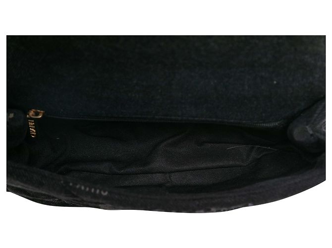 Borsa a patta Chanel Denim Mood Nera & Rosa - vista 5