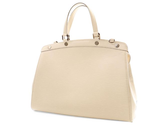 Borsa Louis Vuitton Epi Brea MM Satchel Bianca - vista 12