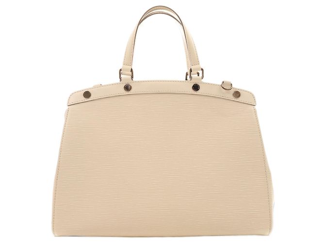 Borsa Louis Vuitton Epi Brea MM Satchel Bianca - vista 2