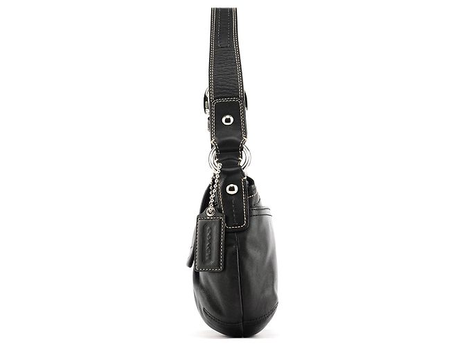 Coach Borsa a tracolla in pelle nera F13728 - vista 2