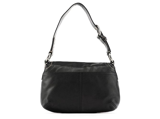 Coach Borsa a tracolla in pelle nera F13728 - vista 3
