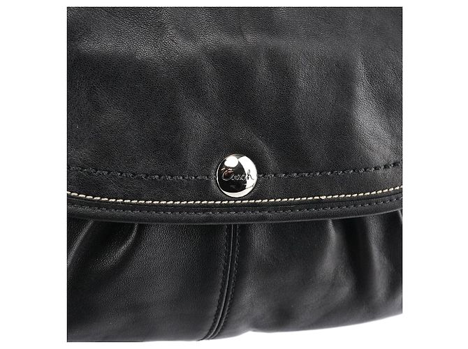 Coach Borsa a tracolla in pelle nera F13728 - vista 6