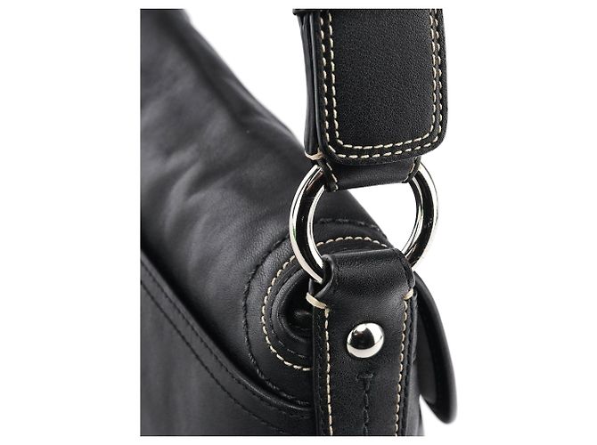 Coach Borsa a tracolla in pelle nera F13728 - vista 8