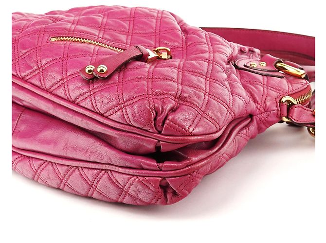 Marc Jacobs Borsa a tracolla Stam in pelle matelassé rosa - vista 10