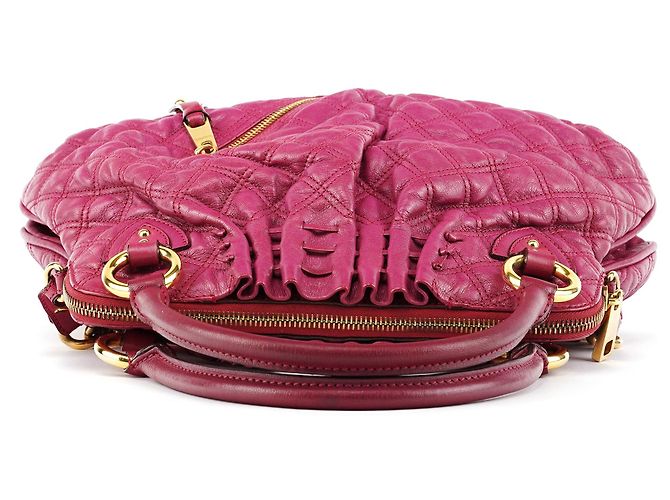 Marc Jacobs Borsa a tracolla Stam in pelle matelassé rosa - vista 4
