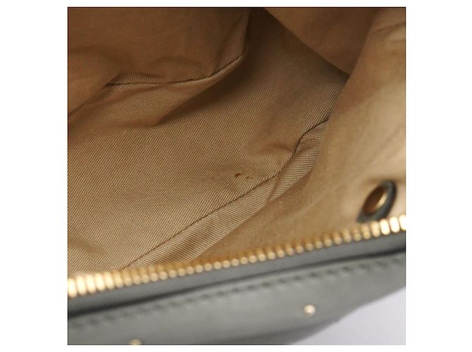 Chloé Borsa 2-Way Marcie in pelle borchiata grigia - vista 19