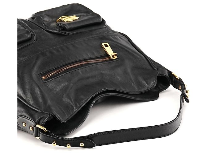 Marc Jacobs Borsa a tracolla Blake multi-tasche in pelle nera - vista 9