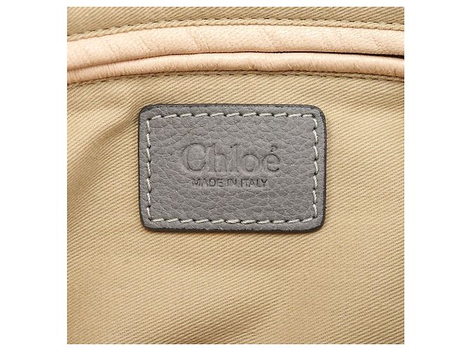 Chloé mala Paraty 2-Way em couro cinza - vista 15
