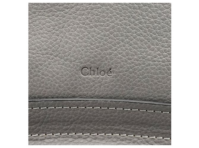 Chloé mala Paraty 2-Way em couro cinza - vista 6