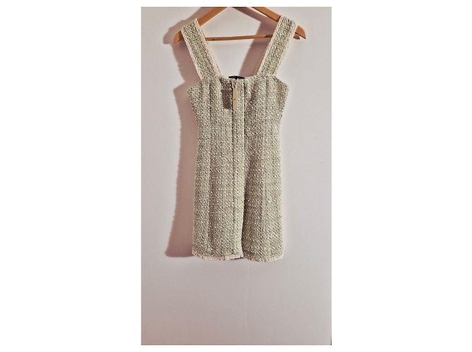 Maje Abito in tweed verde chiaro - vista 2