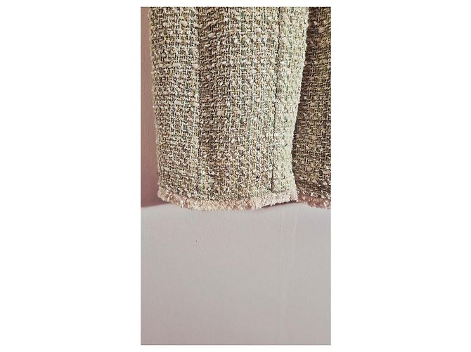 Maje Abito in tweed verde chiaro - vista 3