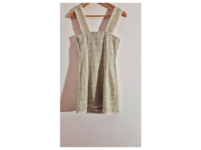 Maje Abito in tweed verde chiaro - vista 4