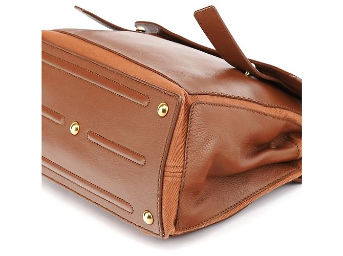 Yves Saint Laurent Borsa 2-Way Muse Two in pelle marrone chiaro - vista 11
