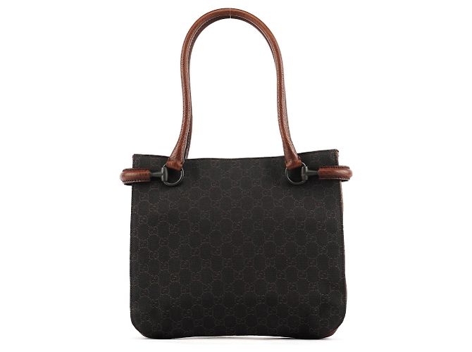 Gucci Borsa Tote GG Horsebit marrone - vista 3