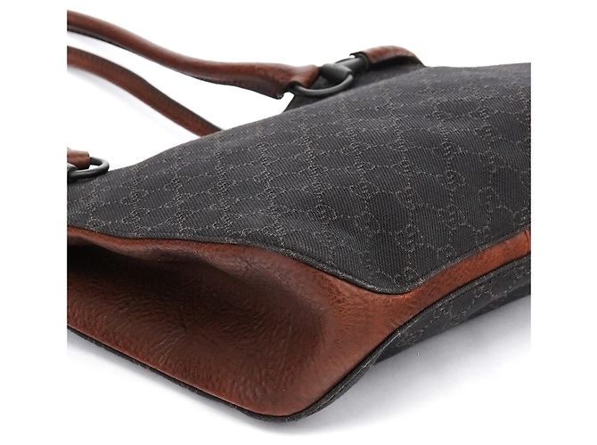 Gucci Borsa Tote GG Horsebit marrone - vista 7